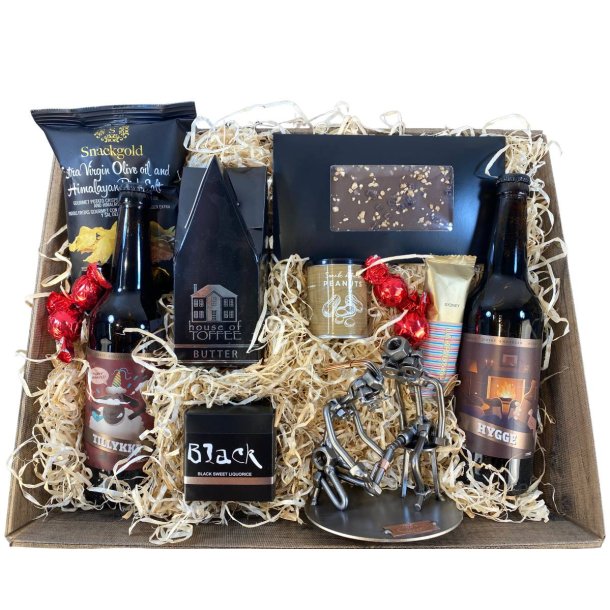 Gavekurv med metalfigur - Bandagist - Ortop�dist - Kvinde - �l og hygge