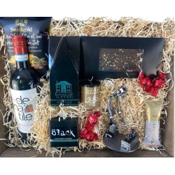 Gavekurv med metalfigur - Blomsterdekorat�r - Gartner - Mand - Vin og hygge	