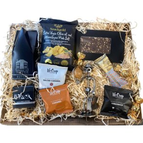 Gavekurv med metalfigur - Den rejselystne mand - L�kkerier