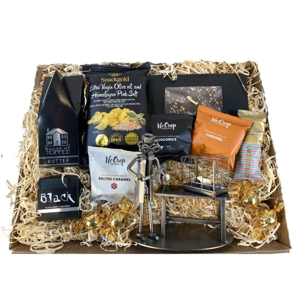 Gavekurv med metalfigur - Dyrepasser - Fors�gsdyr dyrepasser - L�kkerier