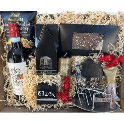 Gavekurv med metalfigur - Ejendomsm�gler - Vin og hygge