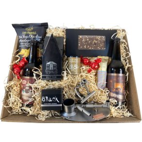 Gavekurv med metalfigur - Entrepren�r - Kloakmester - �l og hygge