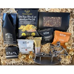 Gavekurv med metalfigur - Fitnessinstrukt�r - Mand - L�kkerier