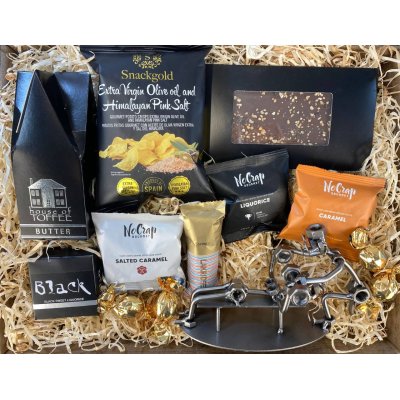 Gavekurv med metalfigur - Fitnessinstrukt�r - Mand - L�kkerier