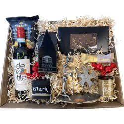 Gavekurv med metalfigur - Flytekniker - Fly mekaniker - Vin og hygge