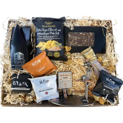 Gavekurv med metalfigur - Forsyningsoperat�r - Elektriker - L�kkerier