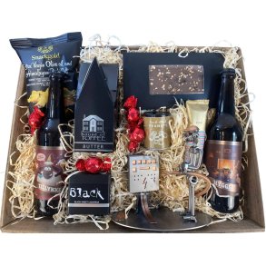 Gavekurv med metalfigur - Forsyningsoperatr - Elektriker - l og hygge