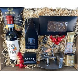 Gavekurv med metalfigur - Hundefris�r - Vin og hygge