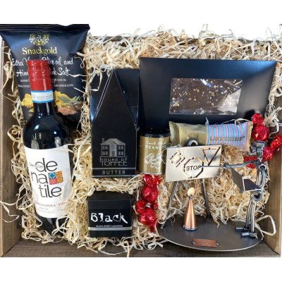 Gavekurv med metalfigur - K�rel�rer - Vin og hygge