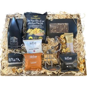 Gavekurv med metalfigur - Kvindelig Butiksslagter - L�kkerier