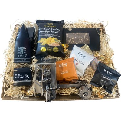 Gavekurv med metalfigur - Kvindelig Lastbilchauffr - Lkkerier