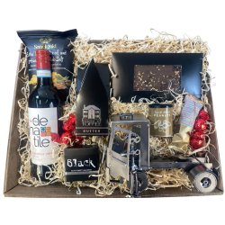 Gavekurv med metalfigur - Kvindelig Lastbilchauffr - Vin og hygge