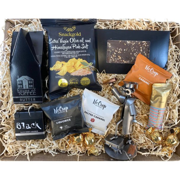 Gavekurv med metalfigur - Kvindelig master - L�kkerier