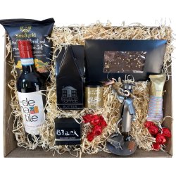 Gavekurv med metalfigur - Kvindelig master - Vin og hygge