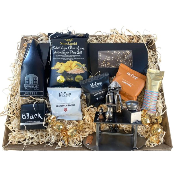 Gavekurv med metalfigur - Laboratorie- og f�devareteknolog - L�kkerier