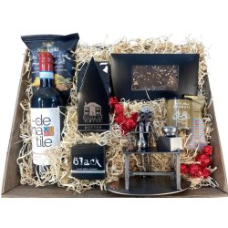 Gavekurv med metalfigur - Laboratorie- og f�devareteknolog - Vin og hygge