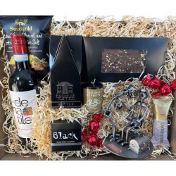 Gavekurv med metalfigur - L�ge - Kvindelig l�ge - Vin og hygge