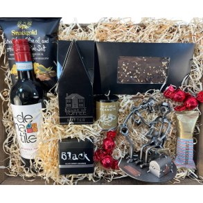 Gavekurv med metalfigur - L�ge - Kvindelig l�ge - Vin og hygge