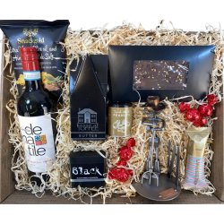 Gavekurv med metalfigur - Landmand - Farmer - Vin og hygge