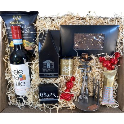 Gavekurv med metalfigur - Landmand - Farmer - Vin og hygge