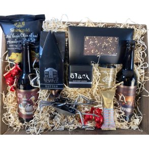 Gavekurv med metalfigur - Landmand i Trilleb�r - �l og hygge