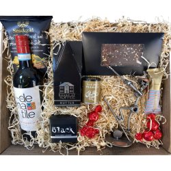 Gavekurv med metalfigur - Maler - Bygningsmaler - Kvinde - Vin og hygge