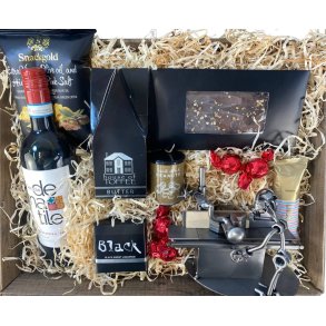 Gavekurv med metalfigur - Maskinsnedker - Vin og hygge