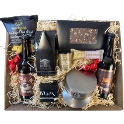 Gavekurv med metalfigur - Metal studenterhue - �l og hygge