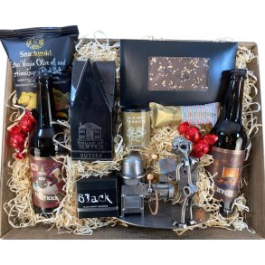 Gavekurv med metalfigur - Pharma procesoperat�r - �l og hygge