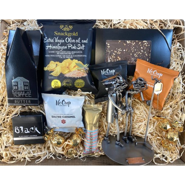 Gavekurv med metalfigur - Port�r - Kvindelig port�r - L�kkerier