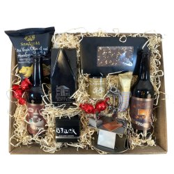 Gavekurv med metalfigur - Butiksassistent - Salgsassistent - Mand - �l og hygge