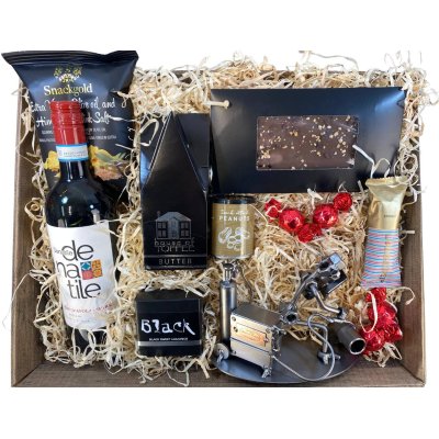 Gavekurv med metalfigur - Smed - Vin og hygge