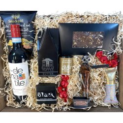 Gavekurv med metalfigur - Vinduespudser - Vin og hygge