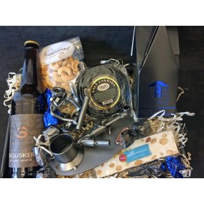 Metalfigur - Entreprenr - Kloakmester - Gavepakke med metalfigur og lkkerier