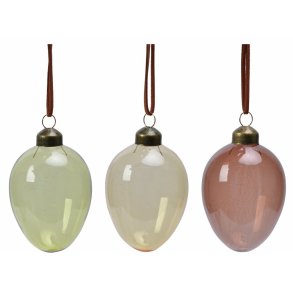 Glas pskeg - St med 3 stk.