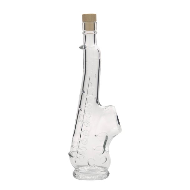Glasflaske - Saxofon - 500 ml