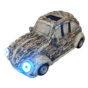 Havefigur med solceller - Bil havefigur 