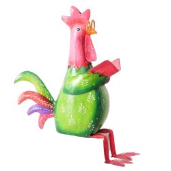 Havefigur - Hane - Metalhane H 45 cm 