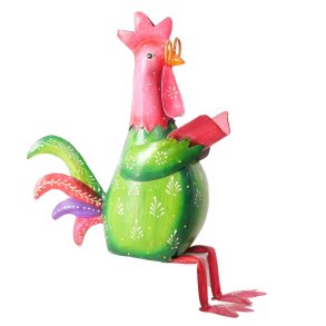 Havefigur - Hane - Metalhane H 45 cm 