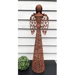 Havefigur � Engel med blomstervinger � H 62 cm