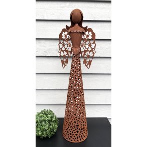 Havefigur � Engel med blomstervinger � H 62 cm