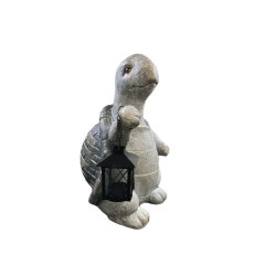 Havefigur - Skildpadde med lygte