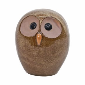 Havefigur - Ugle i keramik H23 cm.