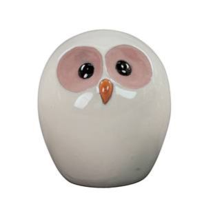 Havefigur Ugle - Keramik ugle - H 21 cm.