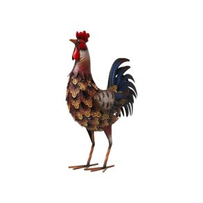 Havefigur hane - Metal hane 