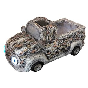 Havefigur med solceller - Lastbil havefigur 