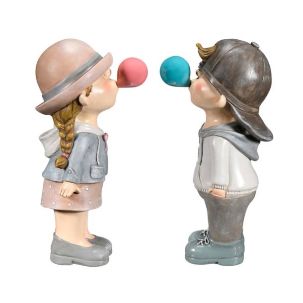 Havefigurer - Anton og Alma - Brne havefigurer