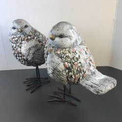 Havefigur - Fugle st med 2 stk. 