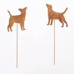 Havespyd  Hunde st/2  Dekorativt Cortenstl til Haven