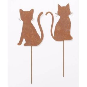 Havespyd - Katte st/2 - Dekorativt Cortenstl til Haven